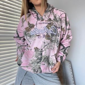pink camo hoodie